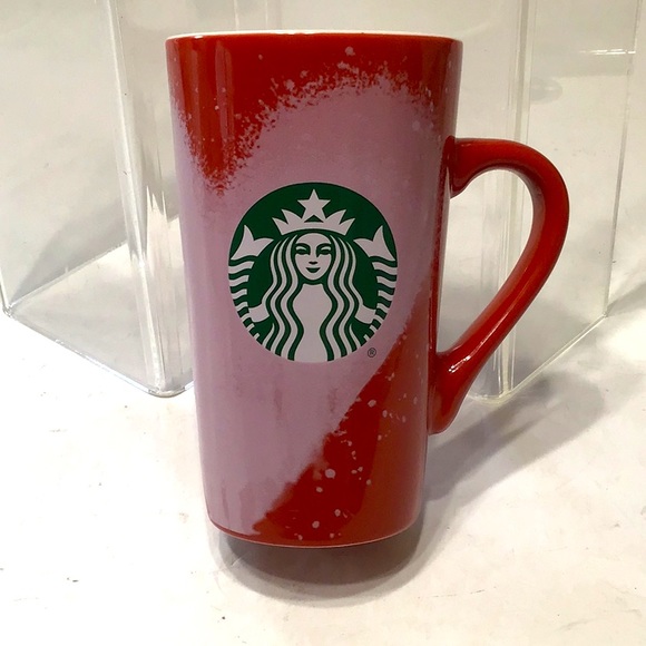 Pink heart Starbucks cup 16 oz RARE - Picture 1 of 9